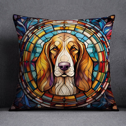 Basset Hound Suncatcher Design Cushion